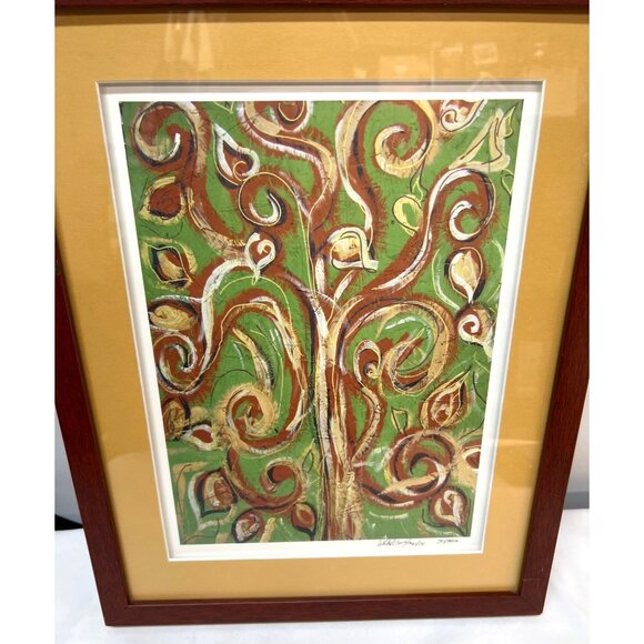 Limited Edition Signed Abstract Art Print "Tree Of Life" By Nancy Nave Jones In - Picture 6 of 6